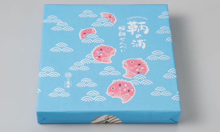 鞆の浦　桜鯛せんべい(72枚入)包装紙